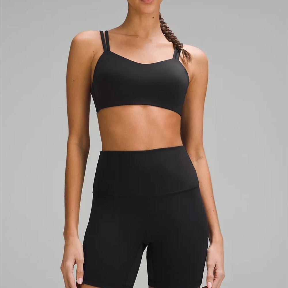 Lululemon Athletica Black Sports Bra and Shorts Set
